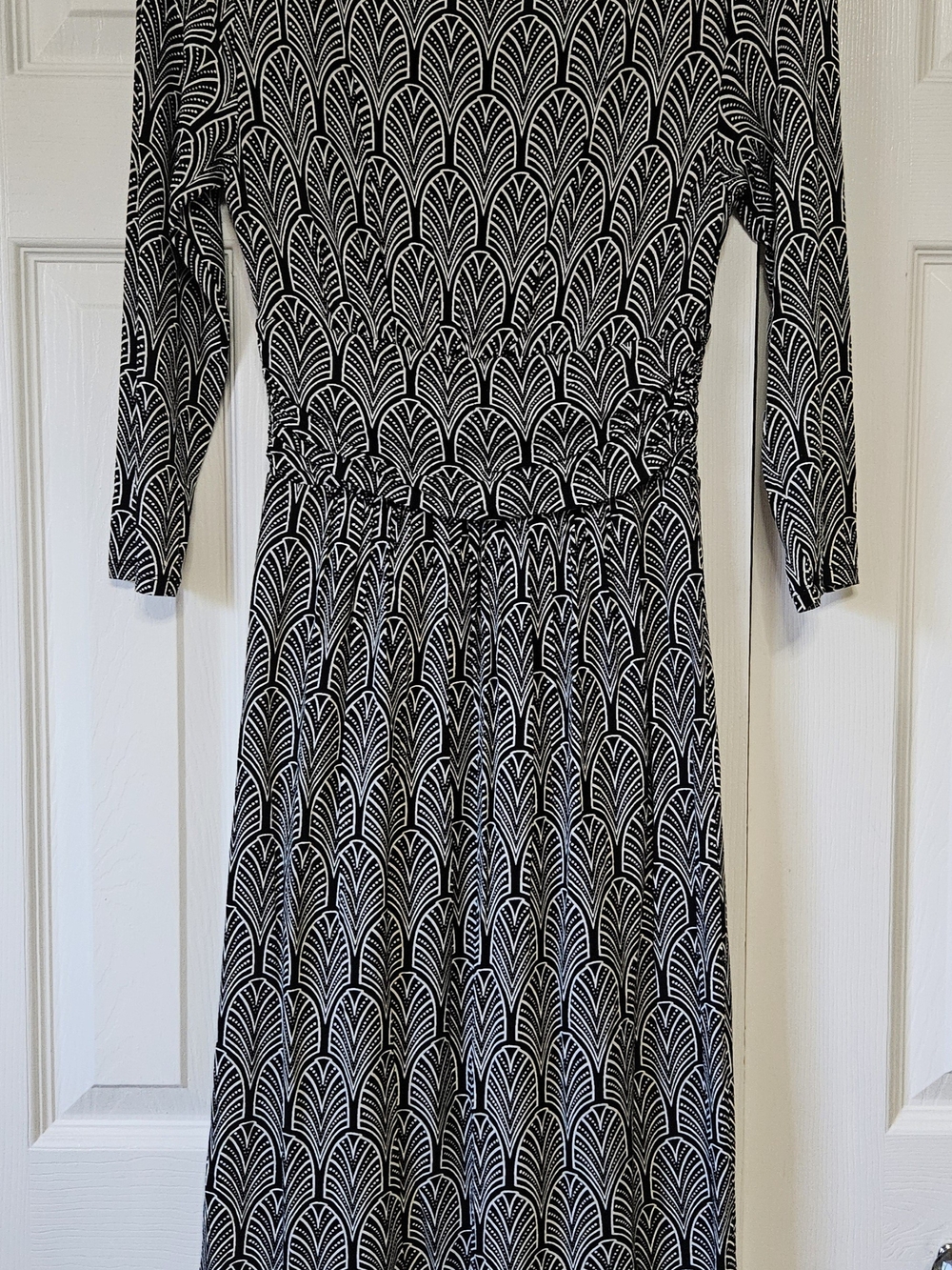 Maeve Anthropologie Black & White Geometric Dress - Picture 3 of 7